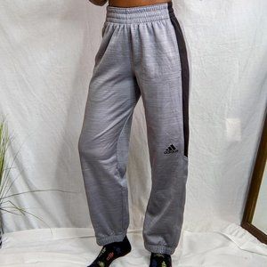 Gray Adidas Fleece sweat pants